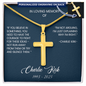 [LIMITED EDITION] Charlie Kirk - Personalized Cross Necklace