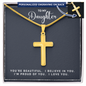 Personalized Cross Necklace - You're Beautiful Cross Necklace