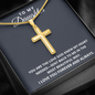 Personalized Cross Necklace - To My Daughter - God Knew My Heart