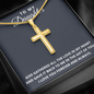 Personalized Cross Necklace - To My Daughter - Gift Of You
