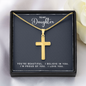 Personalized Cross Necklace - You're Beautiful Cross Necklace - Gold Finish
