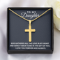 Personalized Cross Necklace - To My Daughter - Gift Of You