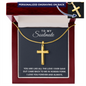 Engraved Cross Necklace - To My Soulmate - You Are Like
