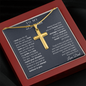 Engraved Cross Necklace - To My Daughter Love Dad