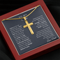 Personalized Cross Necklace - To My Son love Dad