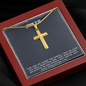 Personalized  Cross Necklace - John 3 16 - Bible Verse Gift
