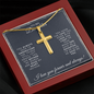 To My Daughter - Engraved Cross Necklace