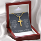 To My Niece - Personalized Cross Necklace - God Gave Me You