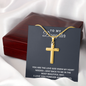 Personalized Cross Necklace - To My Daughter - God Knew My Heart