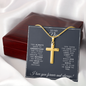To My Niece - Personalized Cross Necklace - God Gave Me You