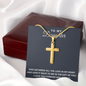 Personalized Cross Necklace - To My Daughter - Gift Of You