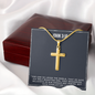 Personalized  Cross Necklace - John 3 16 - Bible Verse Gift