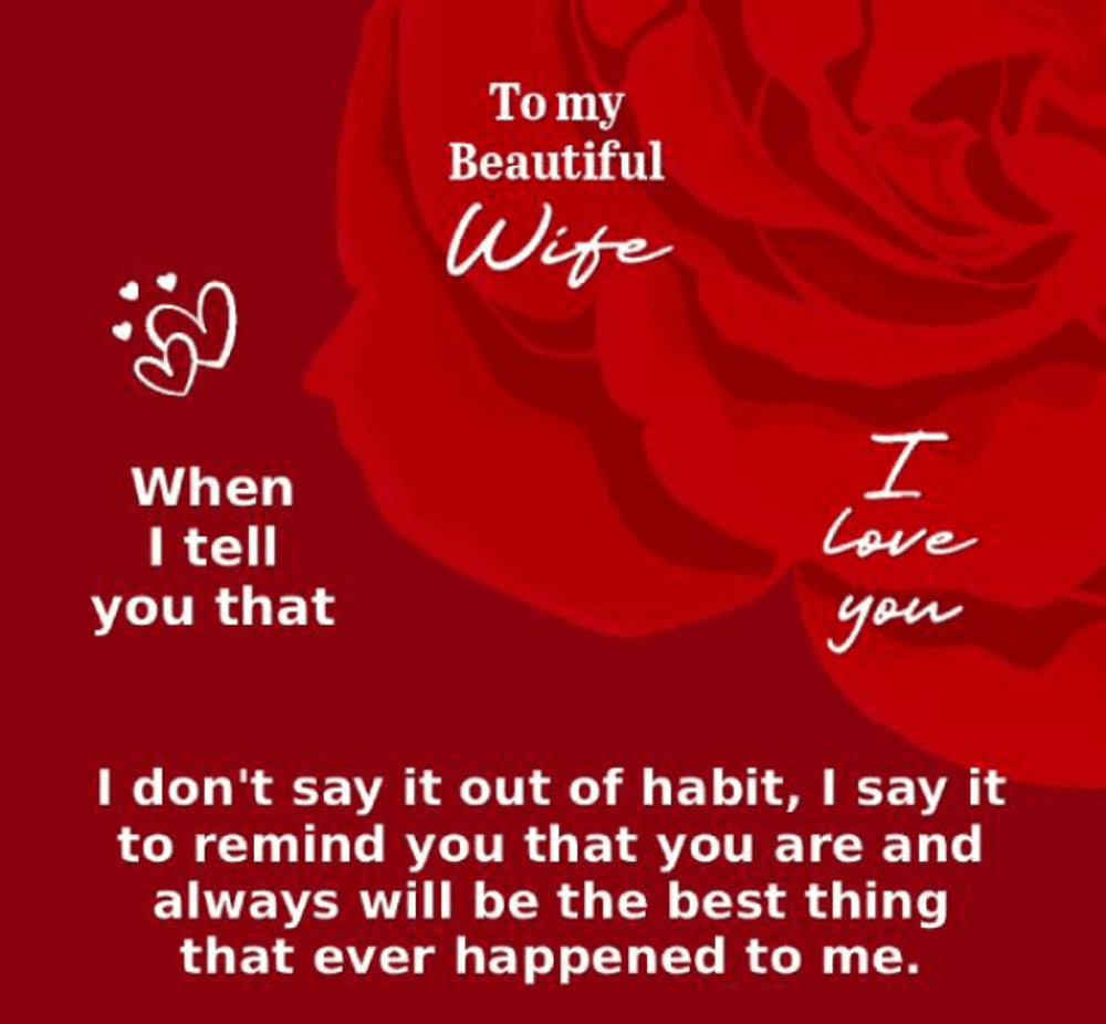 To My Beautiful Wife | Forever Love Necklace in Rose Gift Box with Message Card