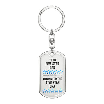 Fathers Day Gift Engraved Key Chain