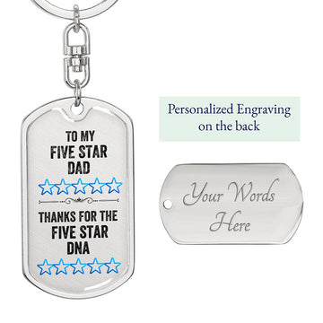 Fathers Day Gift Engraved Key Chain