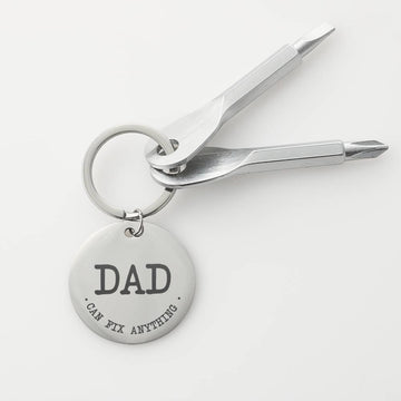 Fathers Day Gift Personalized Keychain