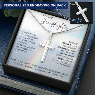 To My Granddaughtefr | Always Remember Cross Necklace