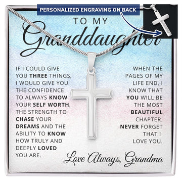 Granddaughter Cross Necklace