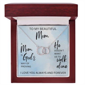 A Mom is God's Way of Proving | Perfect Pair Necklace