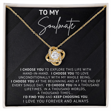 To My Soulmate - I Choose You-  Necklace Gift Set