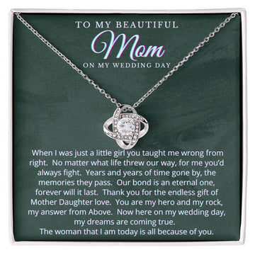 To My Beautiful Mom on My Wedding Day
