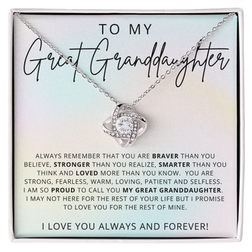 Great Granddaughter | Always Remember Necklace