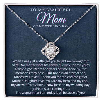 To My Beautiful Mom on My Wedding Day