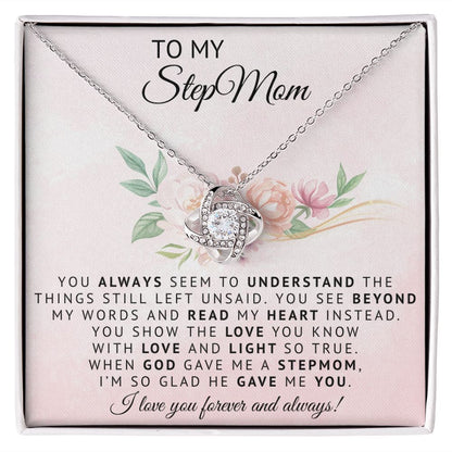 To My StepMom | When God Gave Me A StepMom | Love Knot Necklace