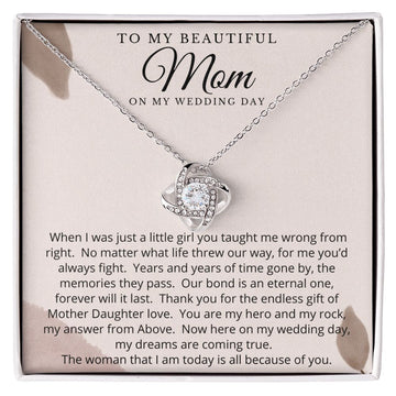 To My Beautiful Mom on My Wedding Day