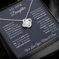 Gift for Daughter from Mom and Dad, Graduation Gift for Daughter To Our Daughter Necklace Love To Daughter Birthday College Graduation Gift
