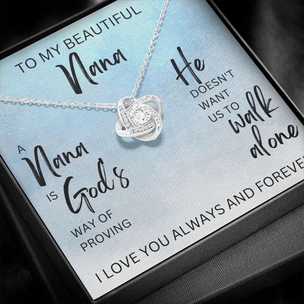 A Nana is God's Way | Love Knot Necklace