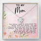 To My Mom | God Gave Me a Mother | Love Knot Necklace