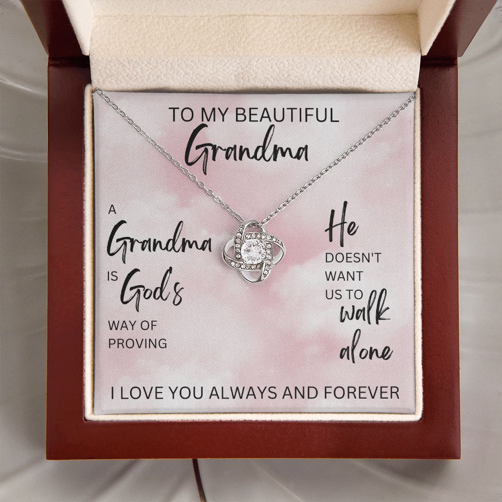 A Grandma is God's Way | Love Knot Necklace