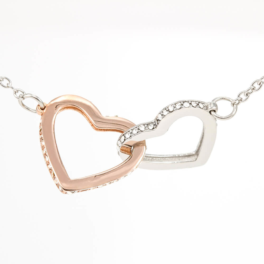 To My Loving Mom from Daughter | Everything I Am | Interlocking Hearts Necklace