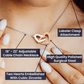 To My Loving Mom from Daughter | Everything I Am | Interlocking Hearts Necklace