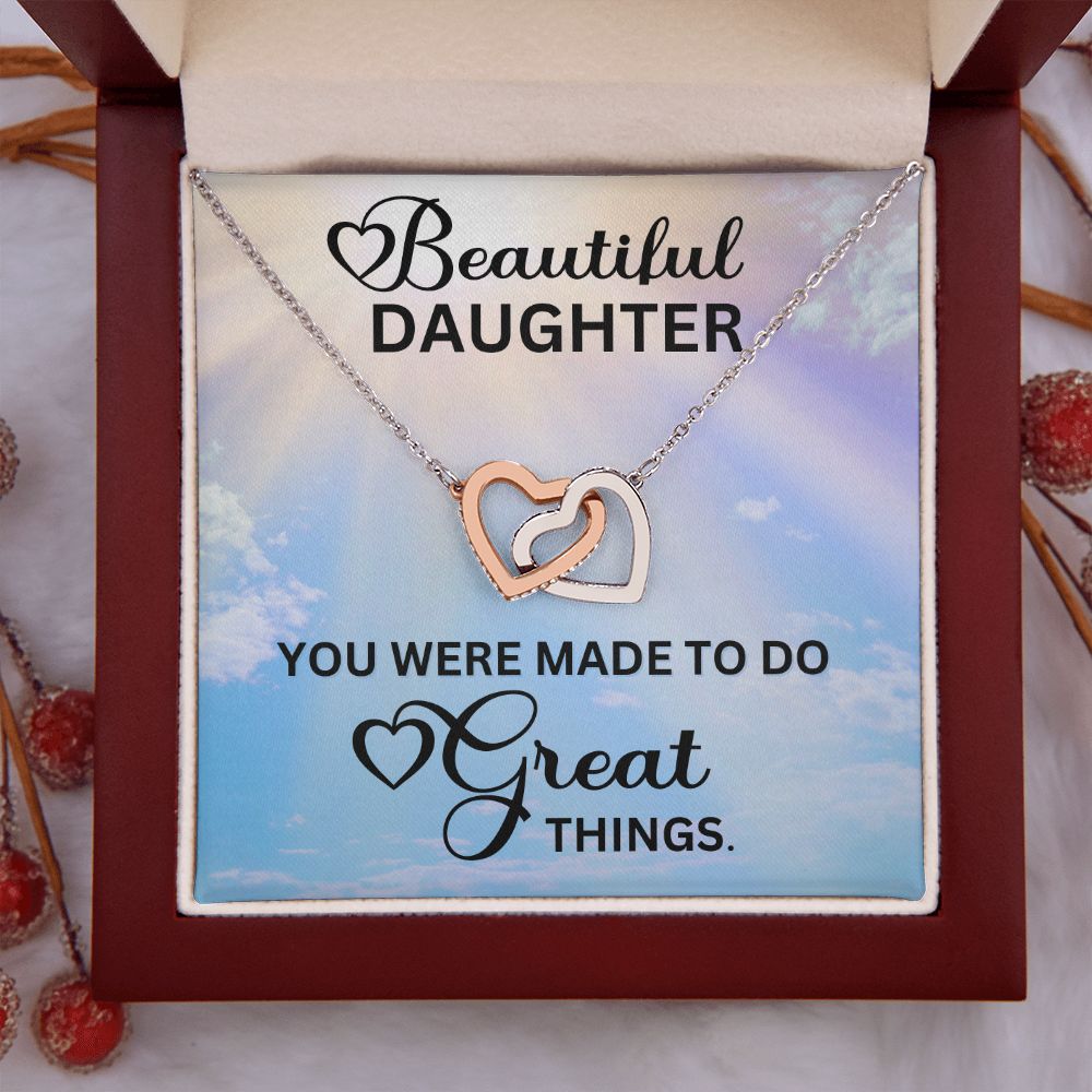 Gift for Daughter from Mom and Dad, Graduation Gift for Daughter To Our Daughter Necklace Love To Daughter Birthday College Graduation Gift