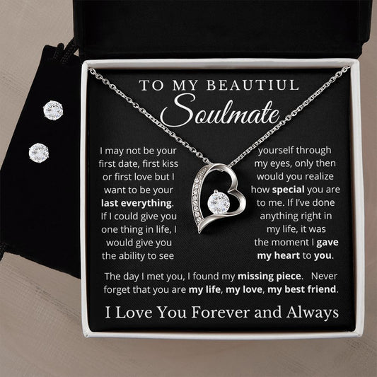 To My Beautiful Soulmate | My Heart to You | Forever Love Necklace