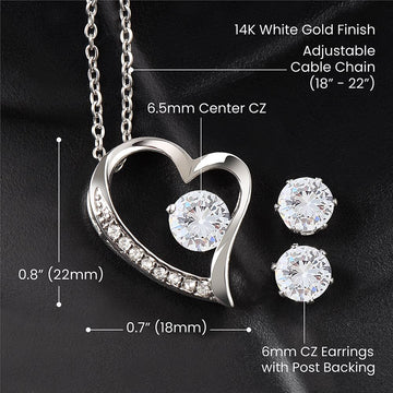 To My Beautiful Wife | My Heart to You | Forever Love Necklace