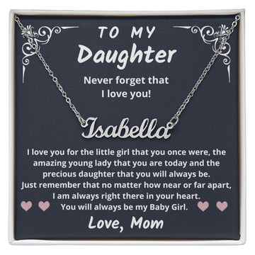 To My Daughter from Mom | Name Necklace