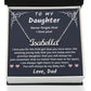To My Daughter from Dad | Name Necklace | My Baby Girl