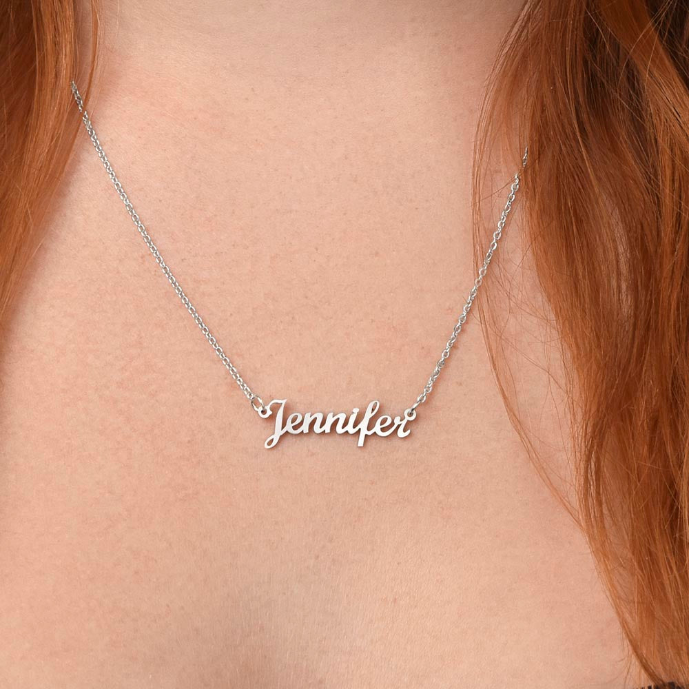 To My Daughter | God Gave Me A Daughter | Personalized Name Neklace