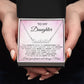 To My Daughter | God Gave Me A Daughter | Personalized Name Neklace