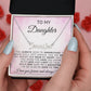 To My Daughter | God Gave Me A Daughter | Personalized Name Neklace