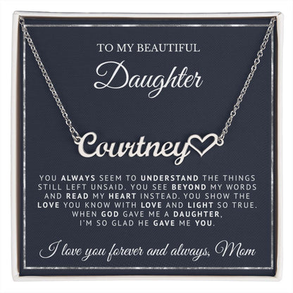 To My Beautiful Daughter
