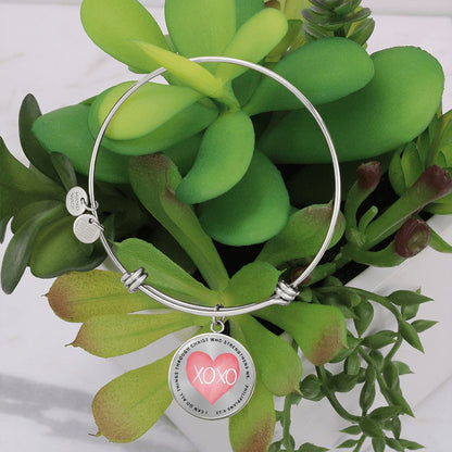 Philippians 4 13 Bangle Bracelet