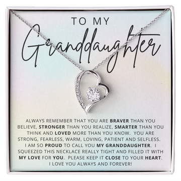 To My Granddaughter | Always Remember Necklace