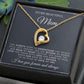 To My Beautiful Mom | God Gave Me A Mother | Forever Love Necklace