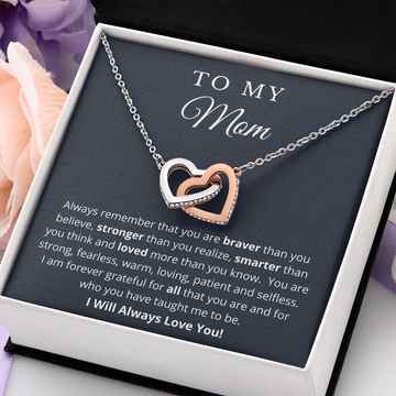 To My Mom - Interlocking Hearts
