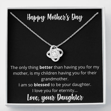 Happy Mother's Day Love Knot Necklace