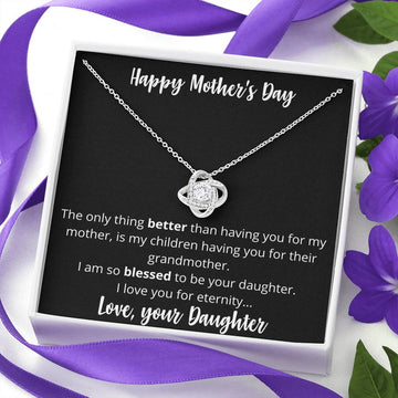 Happy Mother's Day Love Knot Necklace